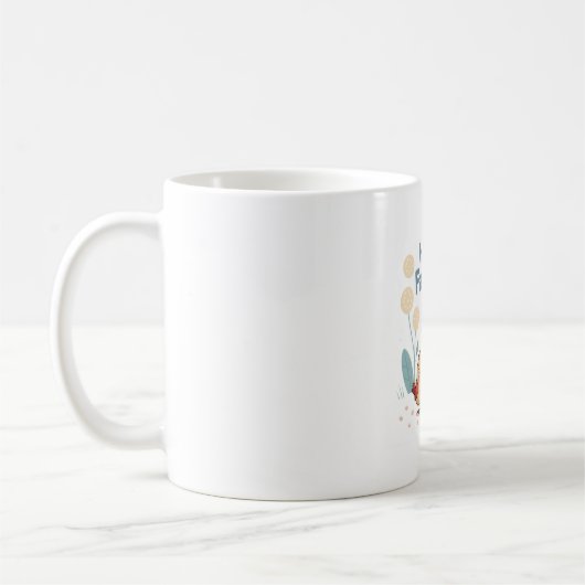 Fröhlicher Tag des Vaters - Kardinal Vater & Chick Kaffeetasse (Links)