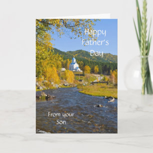 Fröhlicher Tag des Vaters, von deinem Sohn Karte