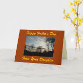 Fröhlicher Tag des Vaters, von deiner Tochter Karte (Gelbe Blume)