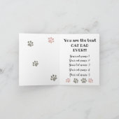 Fröhlicher Tag des Vaters von den Katzen Karte (Innenseite)