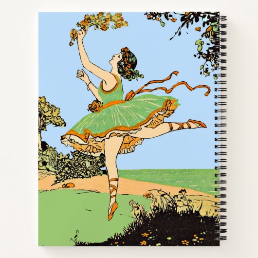 fröhlicher Tänzerprint Notizblock (Rückseite)