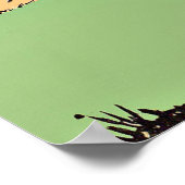 fröhlicher Tänzerprint Poster (Ecke)