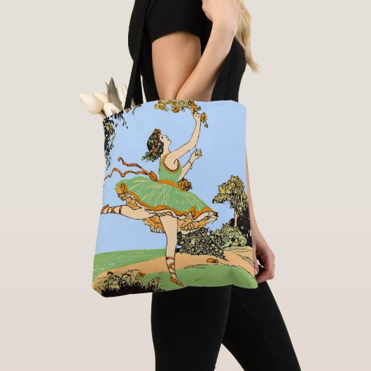 fröhlicher Tänzerprint Tasche (Von Nahem)