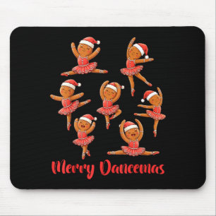 Fröhlicher Tanzweihnachts-Balletttänzer-Gebäck-Leh Mousepad