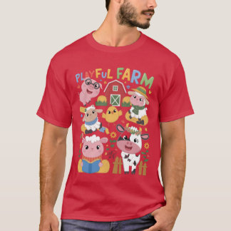 Fröhlicher Tierfarm Junge T-Shirt