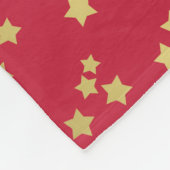 Fröhlicher u. heller Imitat-Goldstern-Familienname Fleecedecke (Ecke)