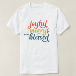 Fröhlicher und gesegneter Weihnachtsurlaub T - Shi T-Shirt