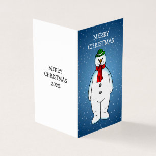 Fröhlicher und Glücklicher Schneemann