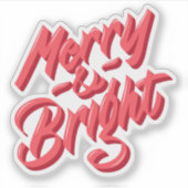 Fröhlicher und heller Aufkleber (Vorderseite)