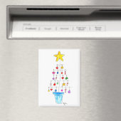 Fröhlicher und heller Baum Magnet (In Situ (Geschirrspüler))