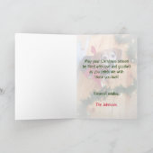 Fröhlicher und heller Beagle-Hunderotes Feiertagskarte (Innenseite)