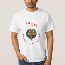 Fröhlicher und heller Cristmassen-T - Shirt