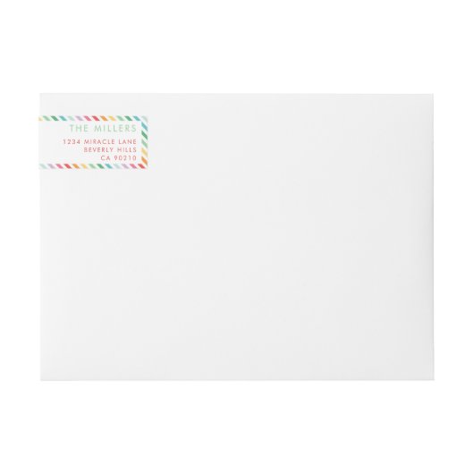 Fröhlicher und heller festlicher Farbenfroh Retro- (Vorderseite)