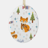 Fröhlicher und heller Fox Keramikornament (Rechts)