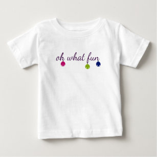 Fröhlicher und heller Klingelglockenentwurf Baby T-shirt