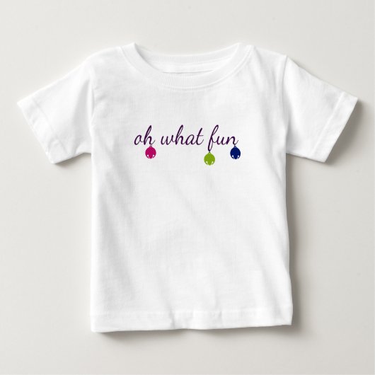Fröhlicher und heller Klingelglockenentwurf Baby T-shirt (Vorderseite)
