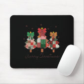 Fröhlicher und heller Patchwork-Weihnachtsbaum Vin Mousepad (Mit Mouse)