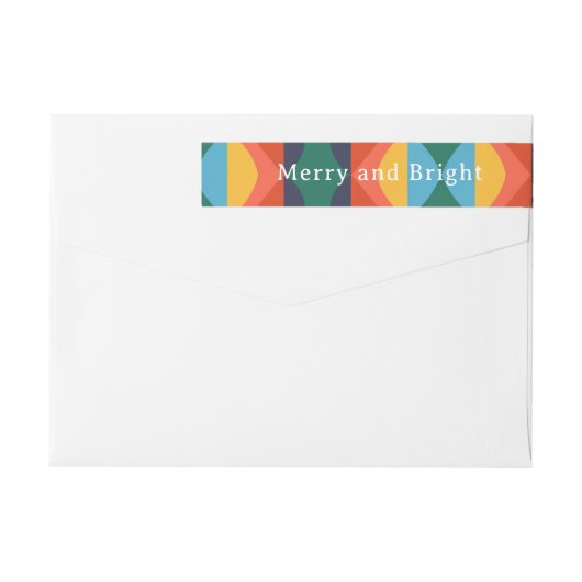 Fröhlicher und heller Regenbogen-Weihnachten  (Rückseite)