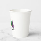 Fröhlicher und heller Regenbogen-Weihnachtsbaum Ga Pappbecher (Links)