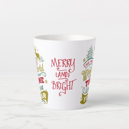 Fröhlicher und heller schönster Zeiturlaub Milchtasse (Vorderseite)