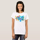 fröhlicher und heller T - Shirt (Vorne ganz)