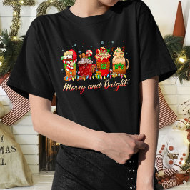 Fröhlicher und heller T - Shirt, Weihnachtsgeschen T-Shirt