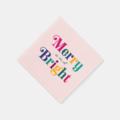 Fröhlicher und heller Weihnachts-farbenfroher Urla Serviette (Ecke)