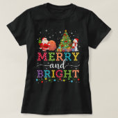 Fröhlicher und heller Weihnachts-T - Shirt (Design vorne)
