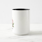 Fröhlicher und heller Weihnachtskaffee Tasse (Zentrum)