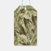 Fröhlicher und heller Weihnachtskranz Geschenkanhänger (Rückseite)