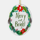 Fröhlicher und heller Weihnachtsschmuck (Rechts)