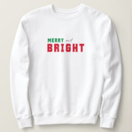 Fröhlicher und heller Weihnachtssüßer Sweatshirt