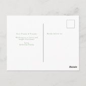 Fröhlicher und heller Weihnachtsurlaub im Foto Postkarte (Rückseite)