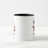 Fröhlicher und koffeinierter kuscheliger Weihnacht Tasse (Zentrum)