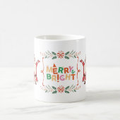 Fröhlicher und strahlender Weihnachtsmann Kaffeetasse (Mittel)