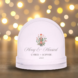 Fröhlicher und Verheirateter First Christmas Nutcr Schneekugeln