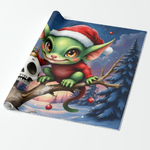Fröhlicher Unfug – Der kleine Weihnachtself. Geschenkpapier