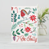 Fröhlicher Urlaub Feiertagskarte (Stehend Vorderseite)