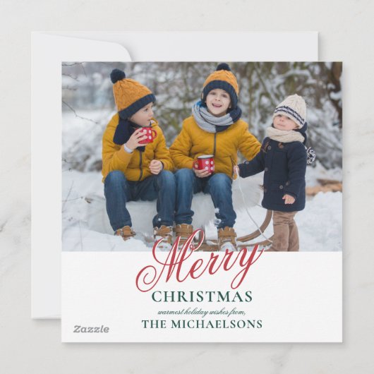 Fröhlicher Urlaub - glauben Feiertagskarte (Rückseite)