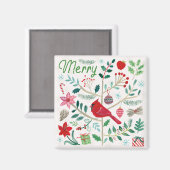 Fröhlicher Urlaub Magnet (Vorderseite/Rückseite)