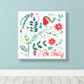 Fröhlicher Urlaub - Sei fröhlich Leinwanddruck (Insitu (Holzboden))