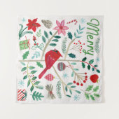 Fröhlicher Urlaub Wandteppich (Vorderseite (Horizontal))