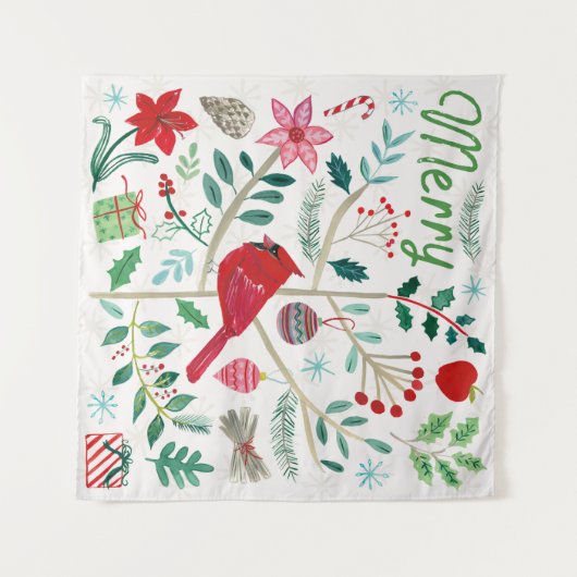 Fröhlicher Urlaub Wandteppich (Vorderseite (Horizontal))