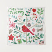 Fröhlicher Urlaub Wandteppich (Vorderseite)