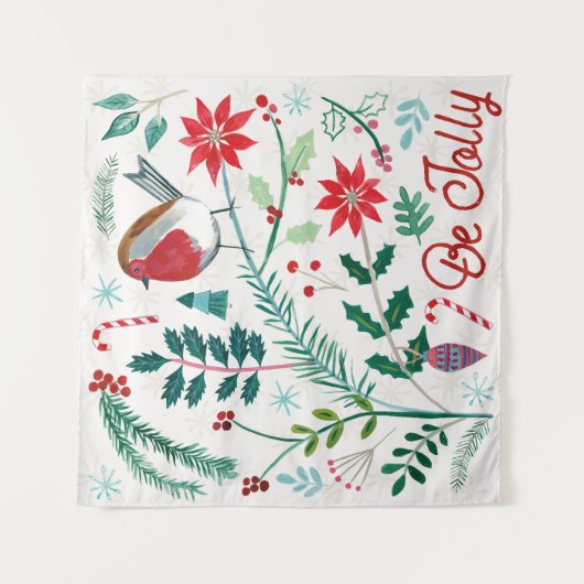 Fröhlicher Urlaub Wandteppich (Vorderseite)