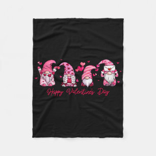 Fröhlicher Valentinstag Gnom Mit Herz Süßer Gnom Fleecedecke