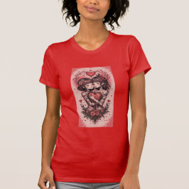 Fröhlicher Valentinstag Personalisiertes Geschenk T-Shirt
