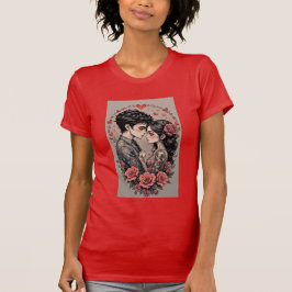 Fröhlicher Valentinstag Personalisiertes Geschenk T-Shirt