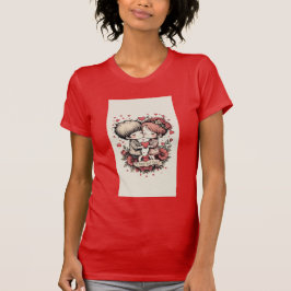 Fröhlicher Valentinstag Personalisiertes Geschenk T-Shirt