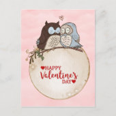 Fröhlicher Valentinstag Postkarte (Vorderseite)